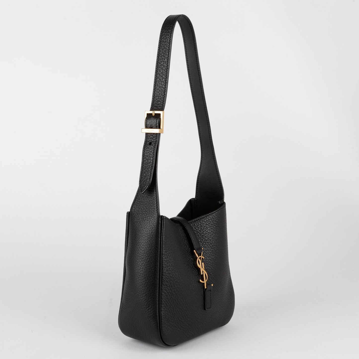 Baby Le 5 A 7, Black Grained Leather