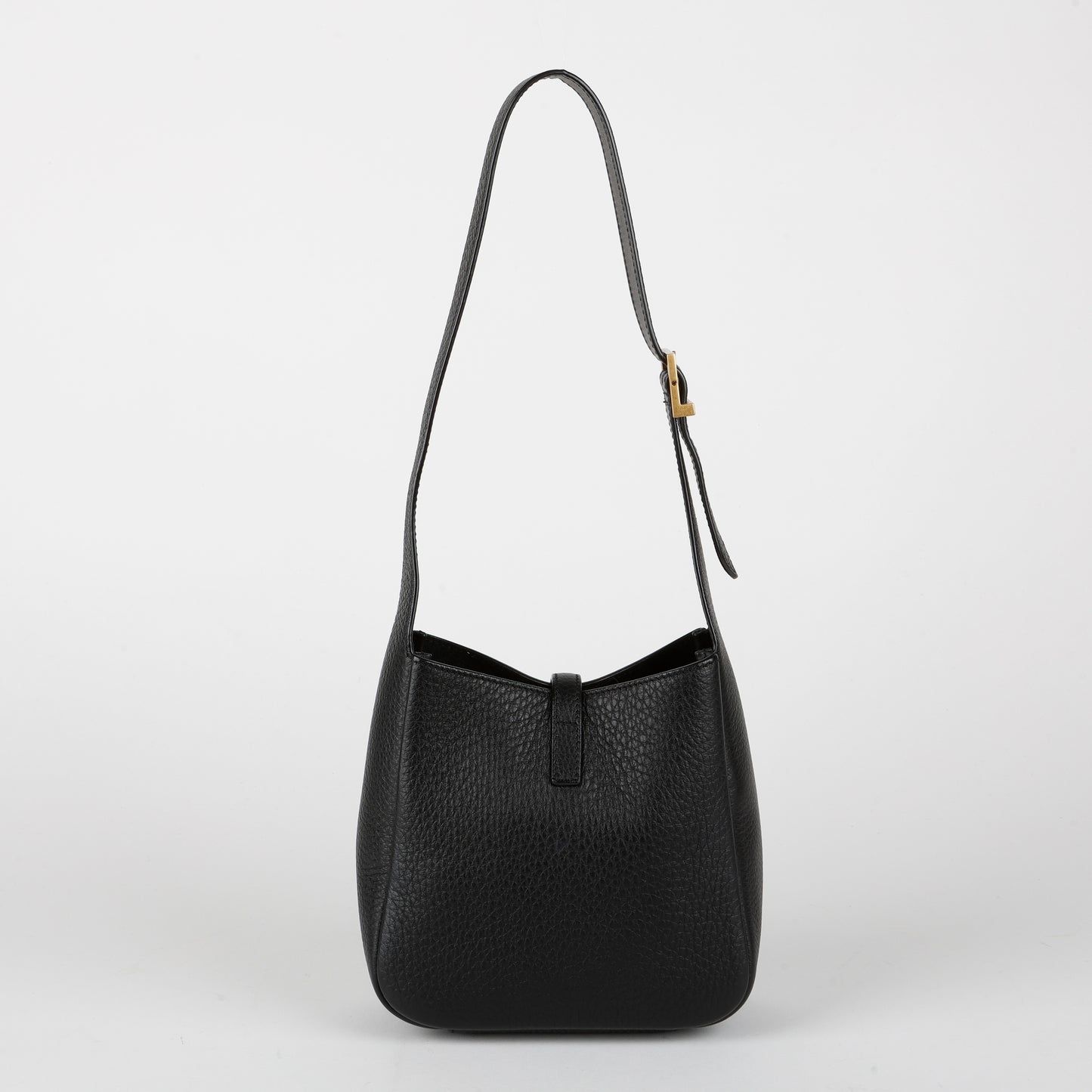 Baby Le 5 A 7, Black Grained Leather