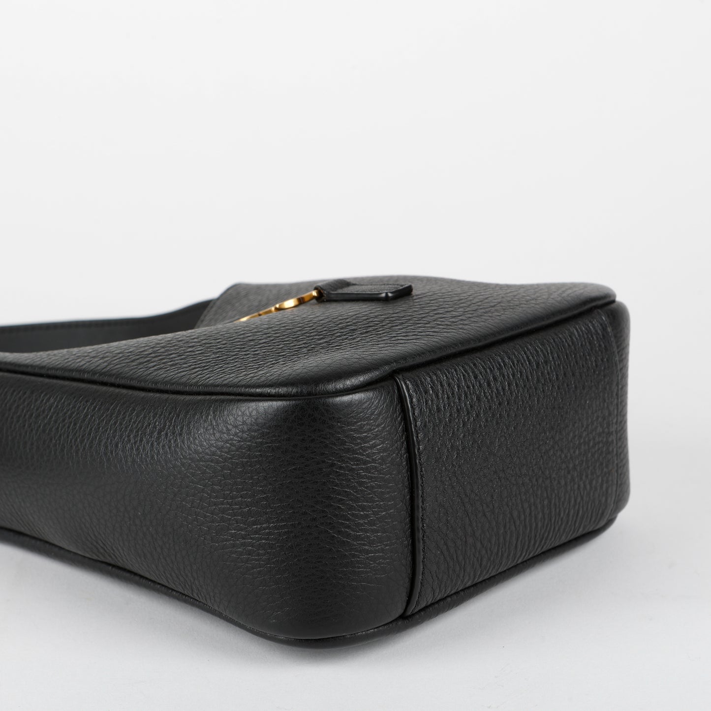 Baby Le 5 A 7, Black Grained Leather