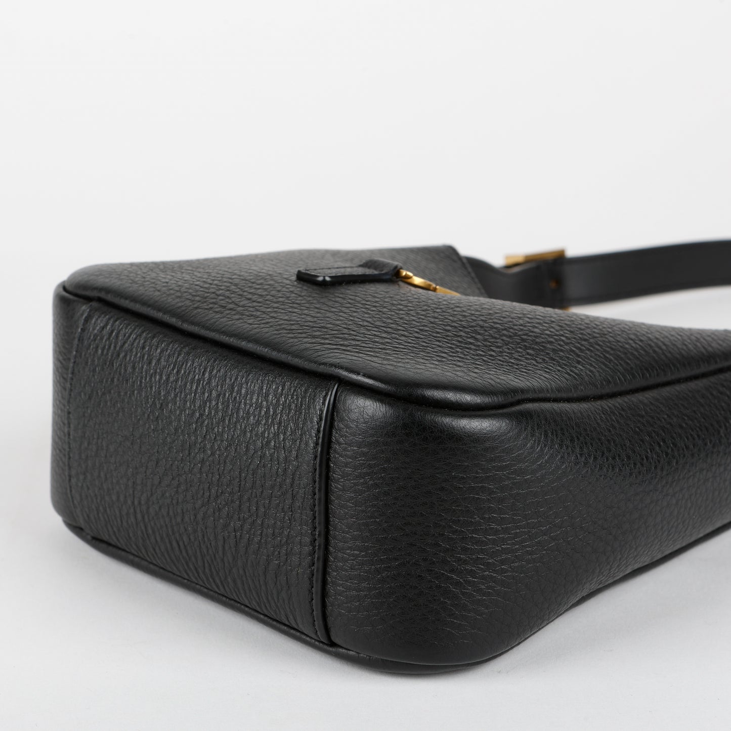 Baby Le 5 A 7, Black Grained Leather