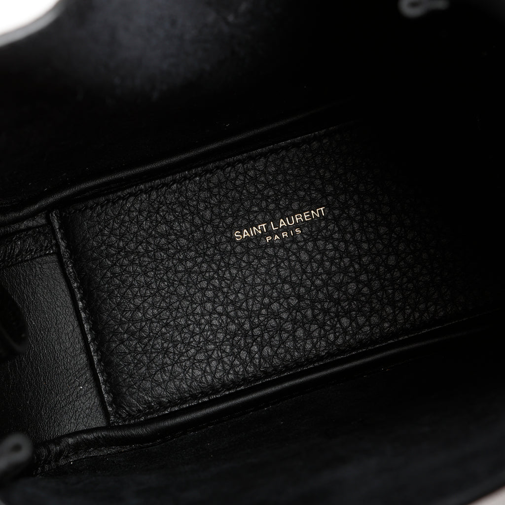 Baby Le 5 A 7, Black Grained Leather