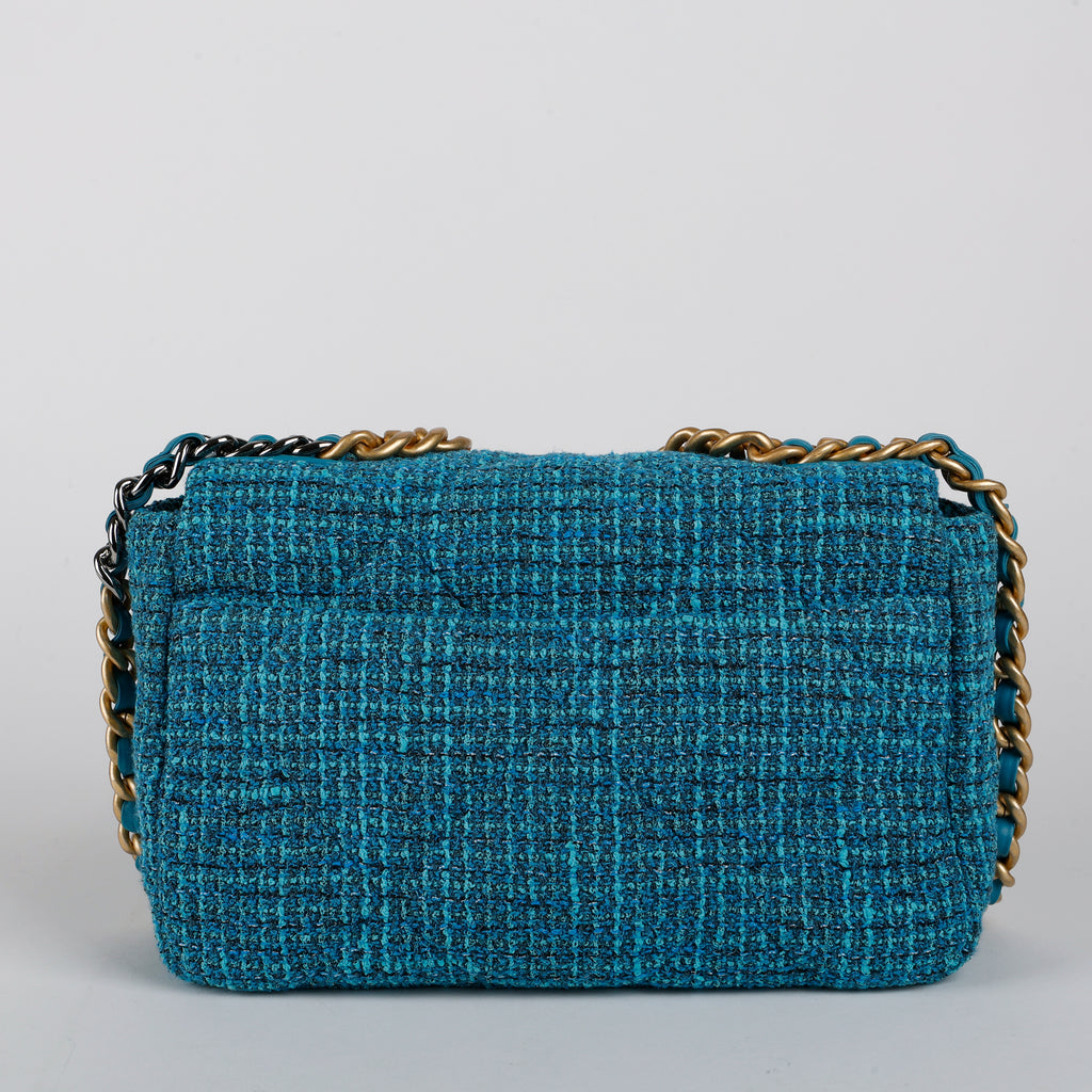 Small 19 Turquoise Tweed