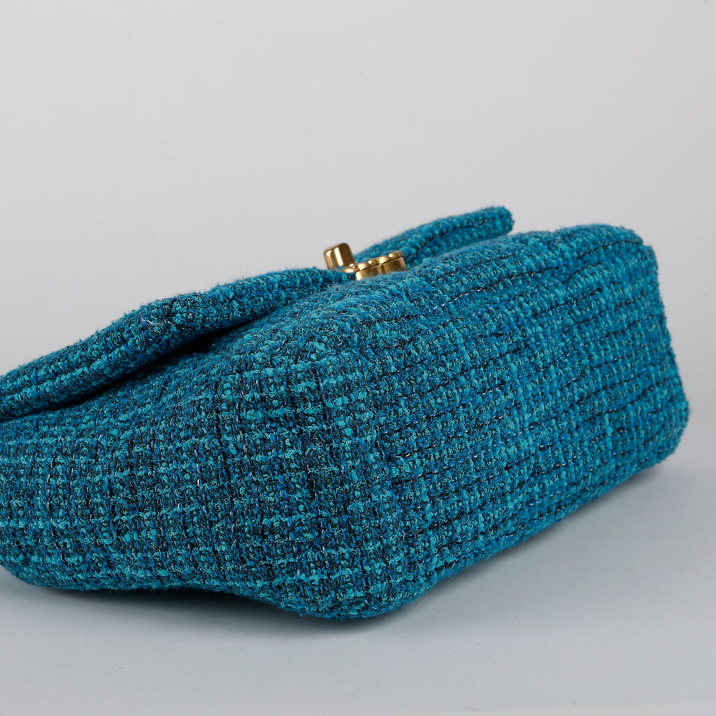 Small 19 Turquoise Tweed