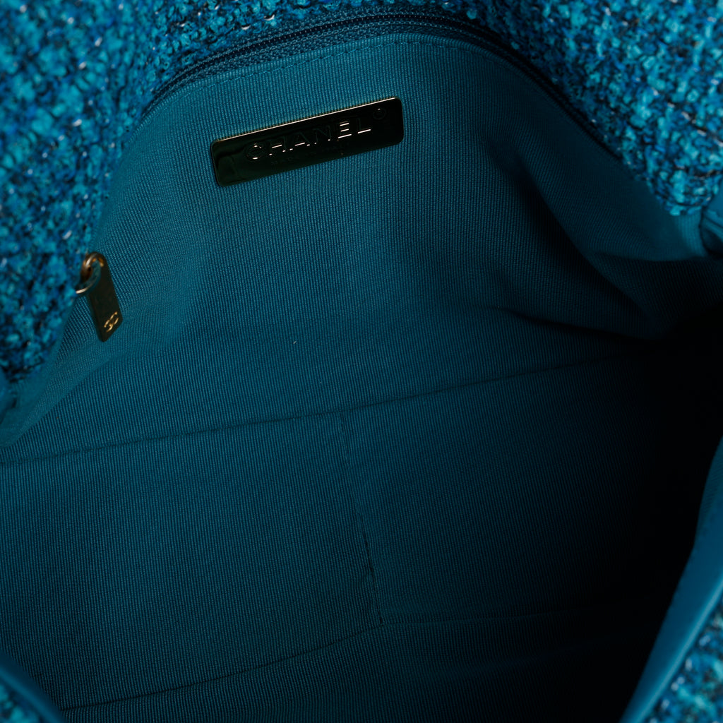 Small 19 Turquoise Tweed