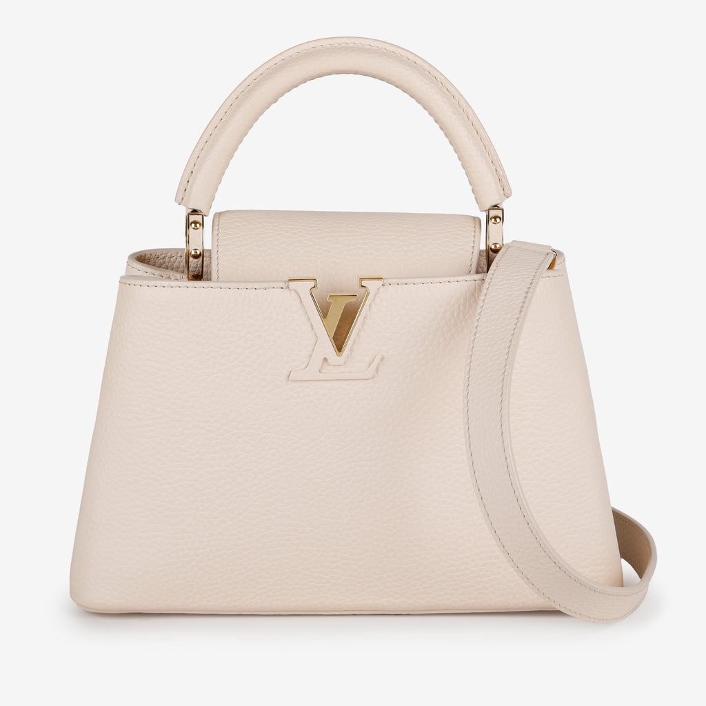 Capucines PM, Iridescent Cream Calfskin