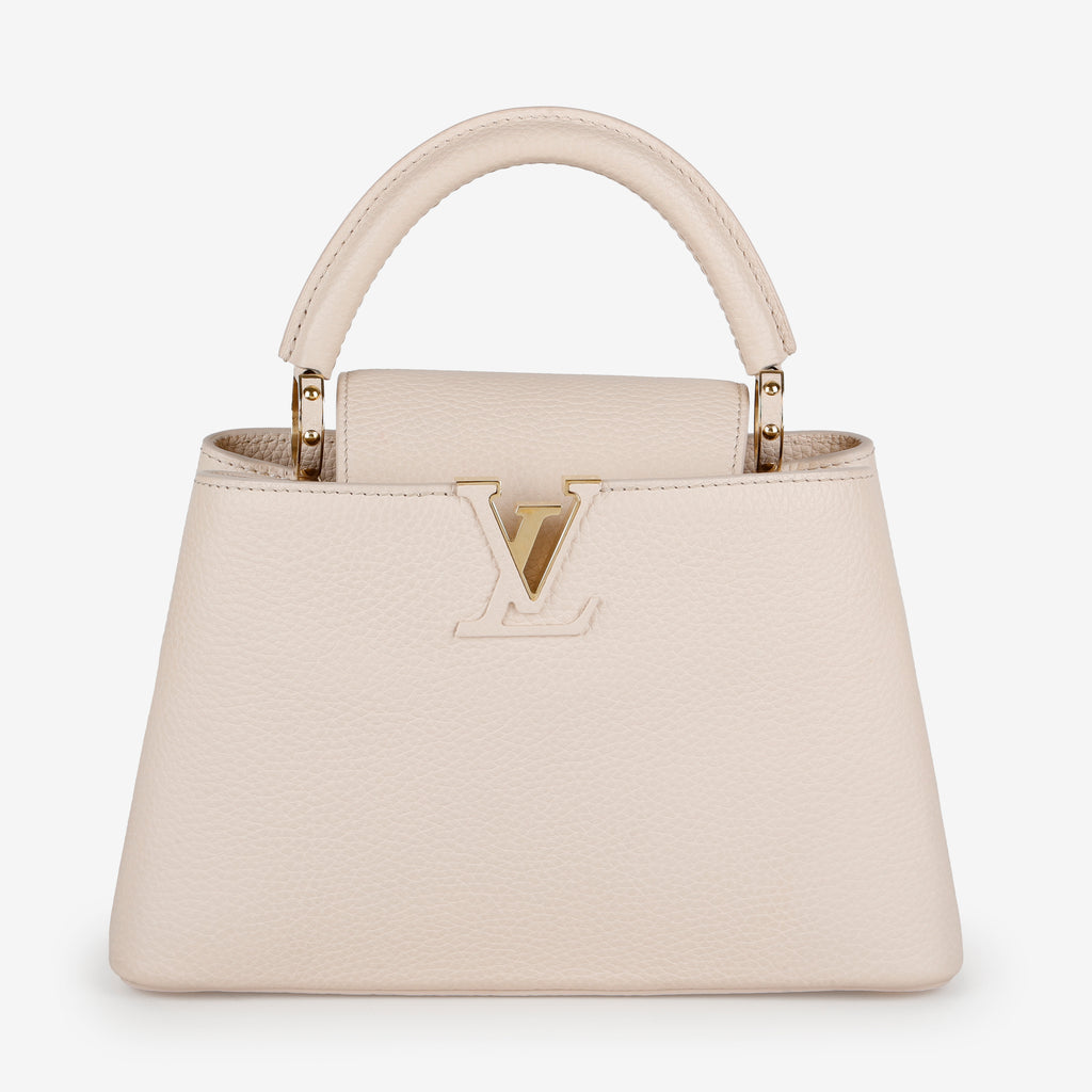 Capucines PM, Iridescent Cream Calfskin