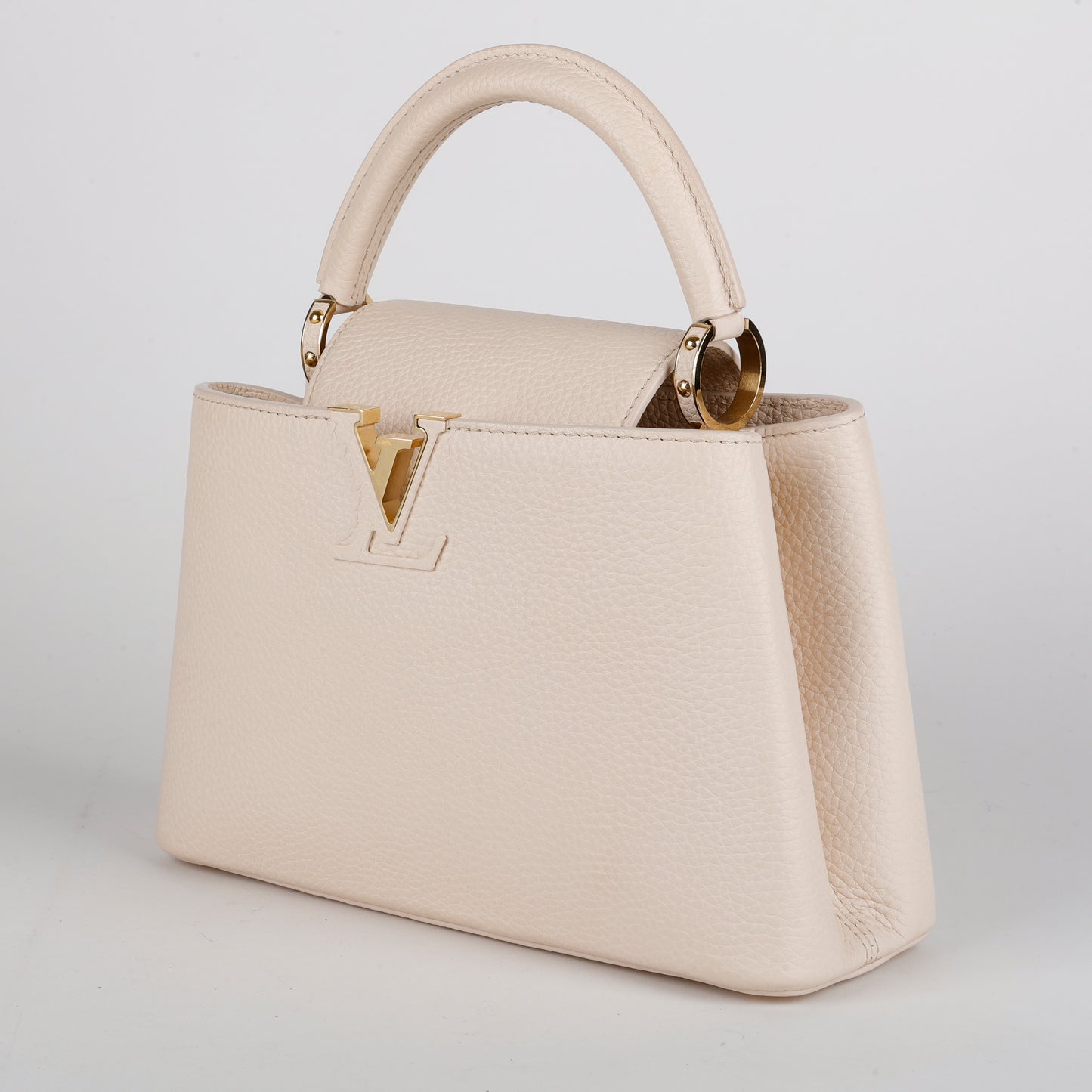 Capucines PM, Iridescent Cream Calfskin