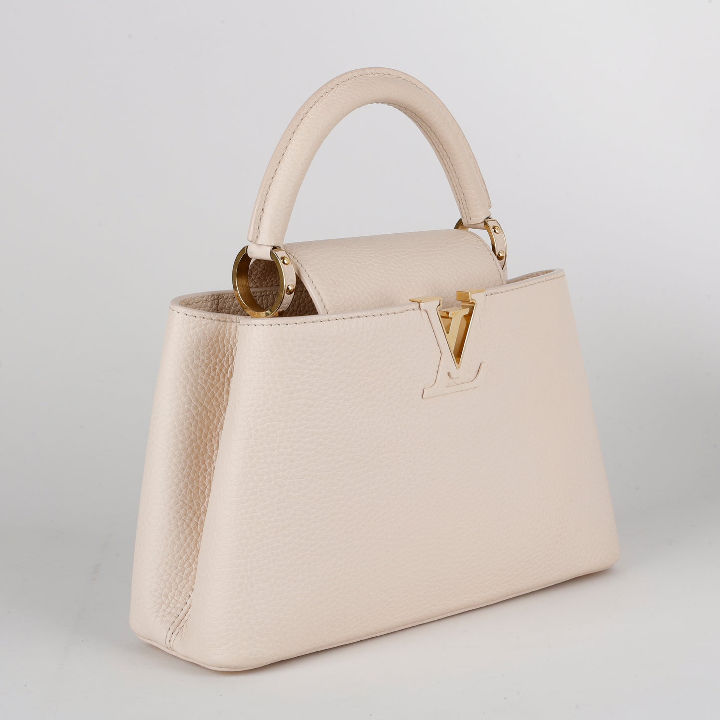 Capucines PM, Iridescent Cream Calfskin