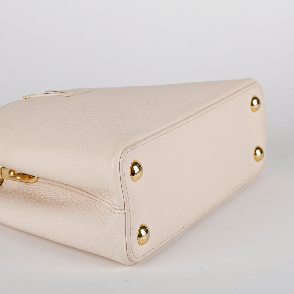 Capucines PM, Iridescent Cream Calfskin