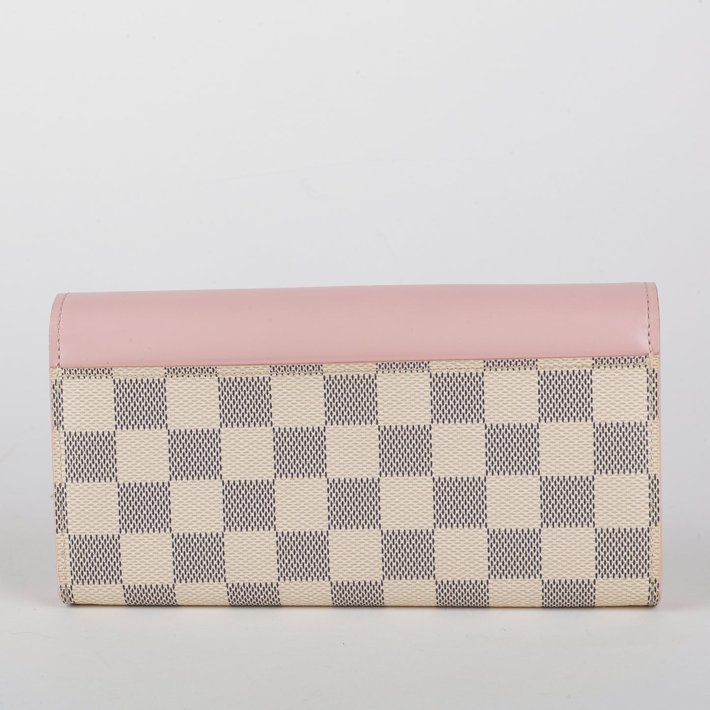 Sarah Wallet, Damier Azur Rose Ballerine