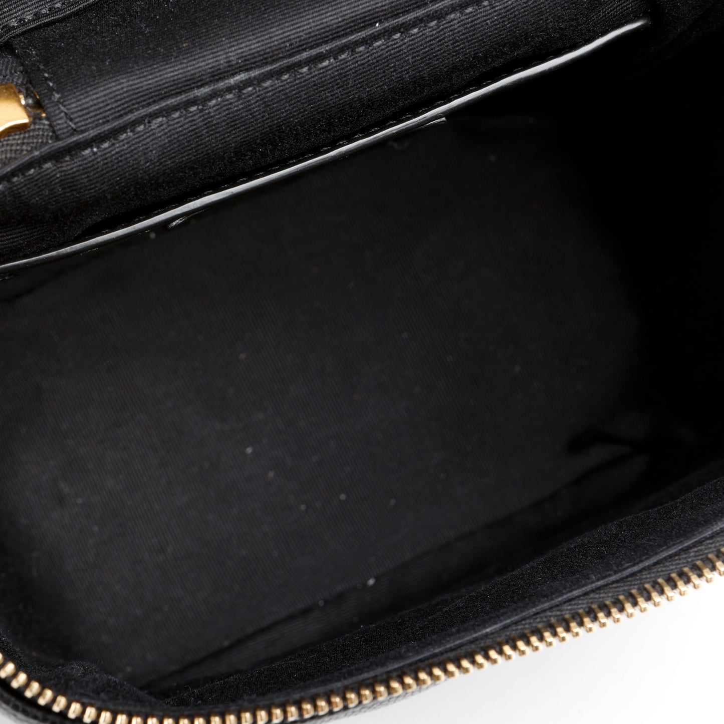 80's Vanity Bag, Black Grain de Poudre