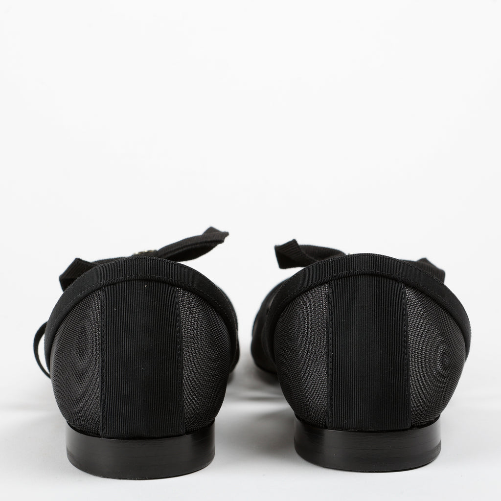 Coco Mark Ribbon Bow Flat Size 37