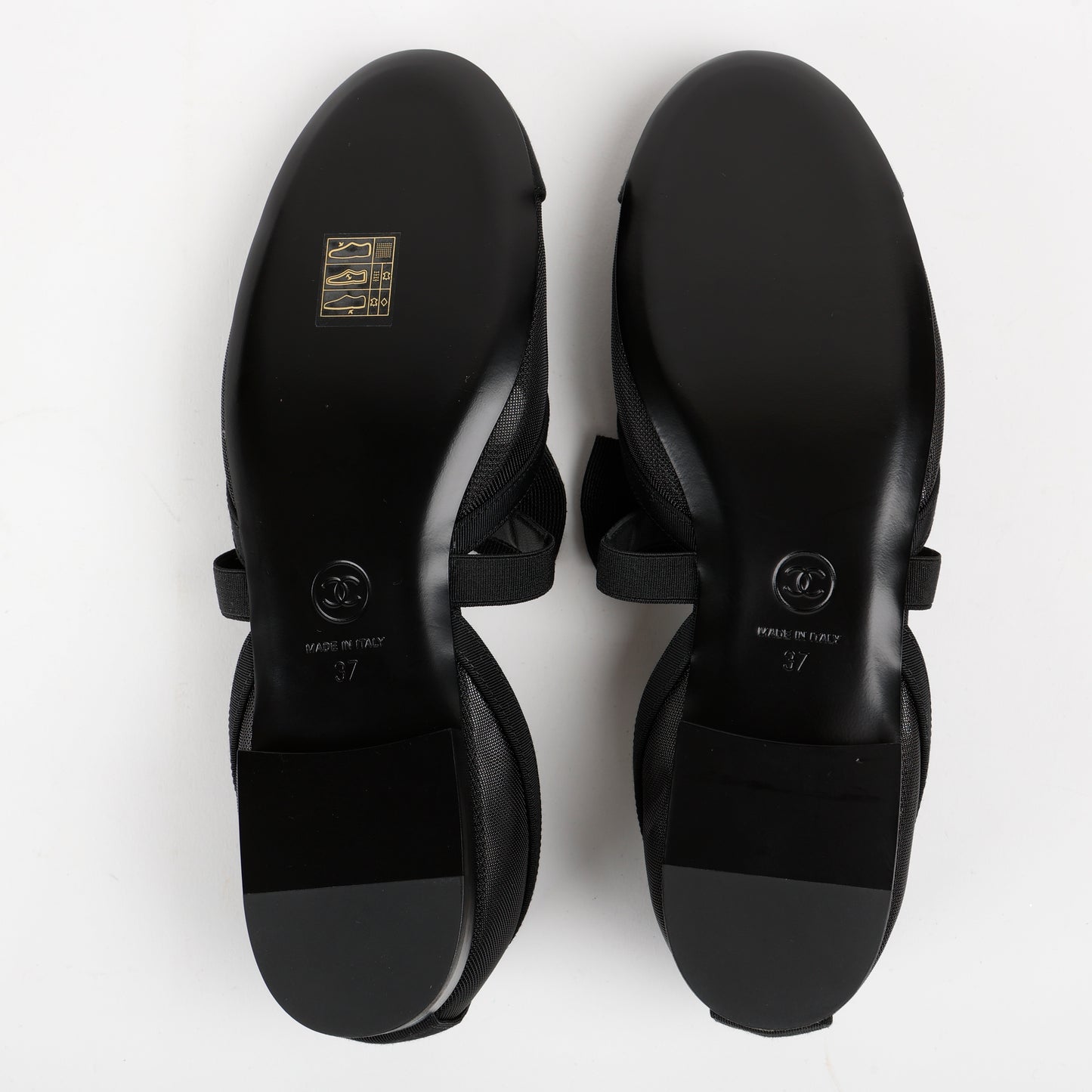 Coco Mark Ribbon Bow Flat Size 37