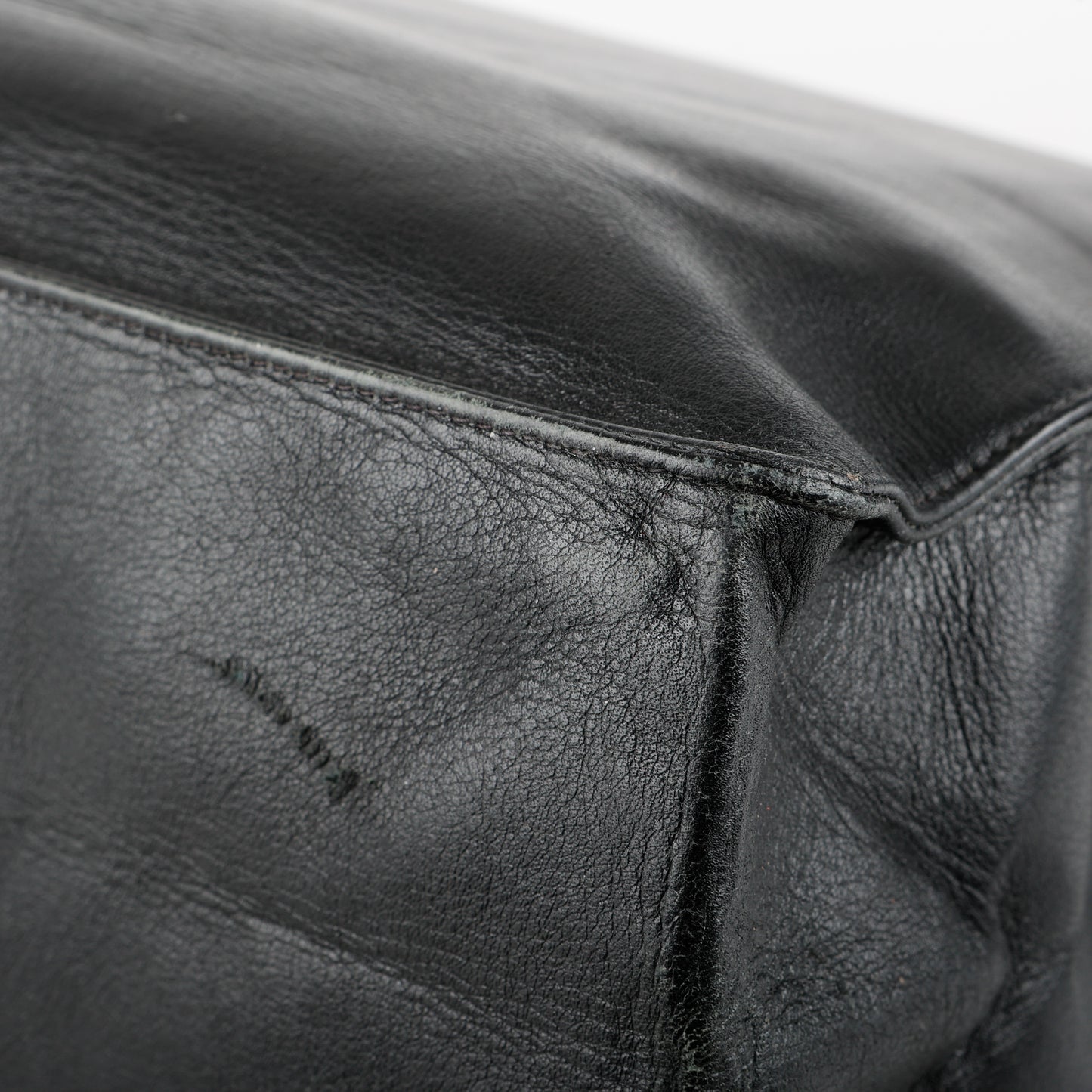 XL Chain Tote, Black Lambskin