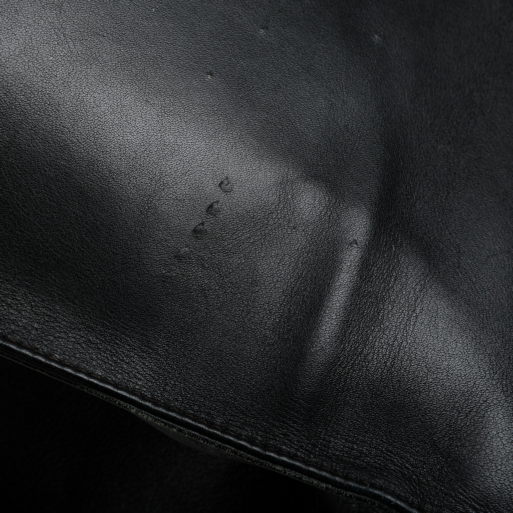 XL Chain Tote, Black Lambskin