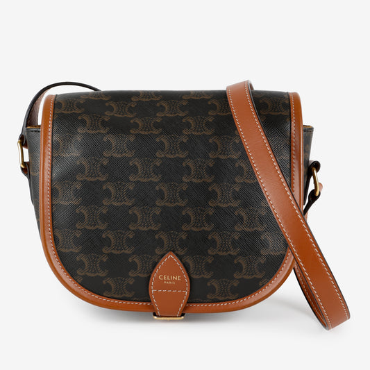 Triomphe Canvas Folco Bag Tan