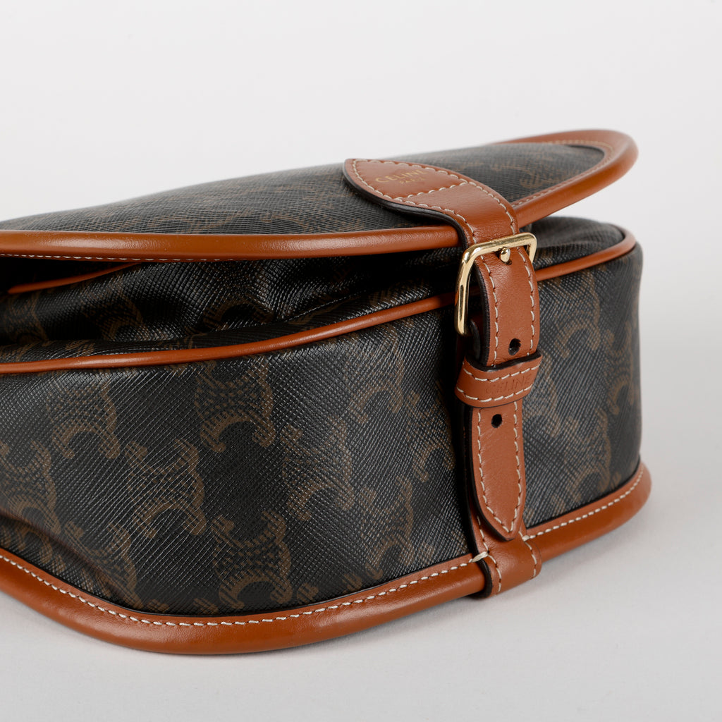 Triomphe Canvas Folco Bag Tan