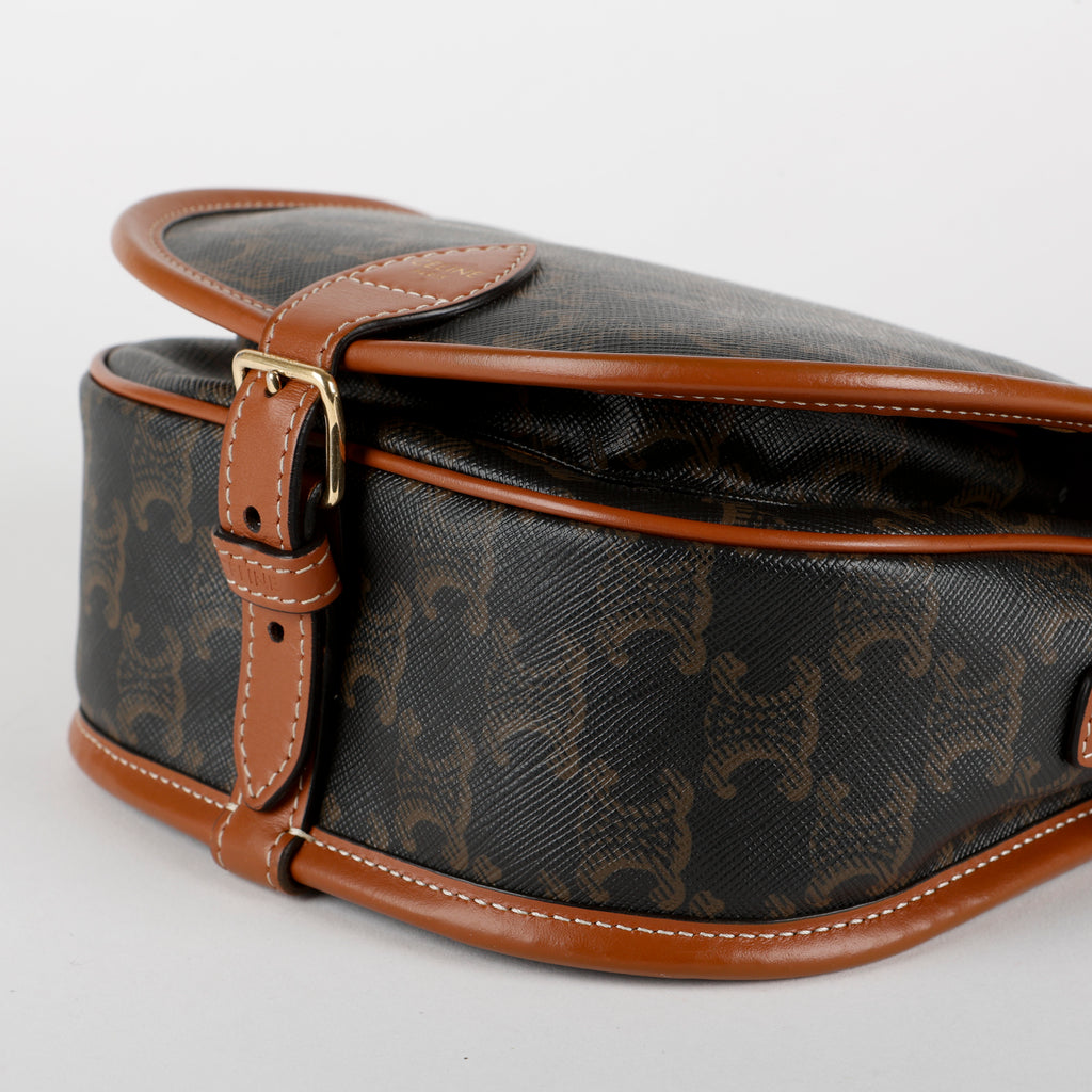 Triomphe Canvas Folco Bag Tan