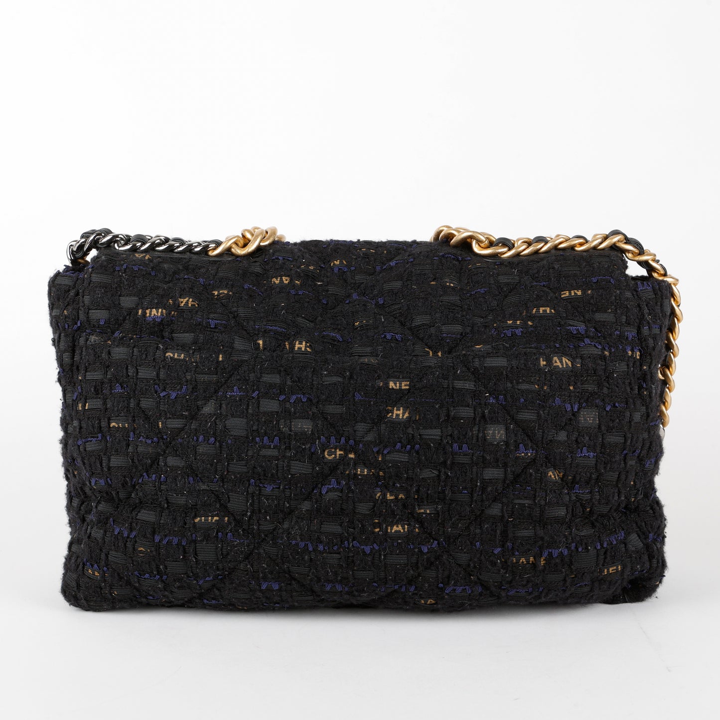 Maxi 19 Ribbon Tweed, Black and Navy