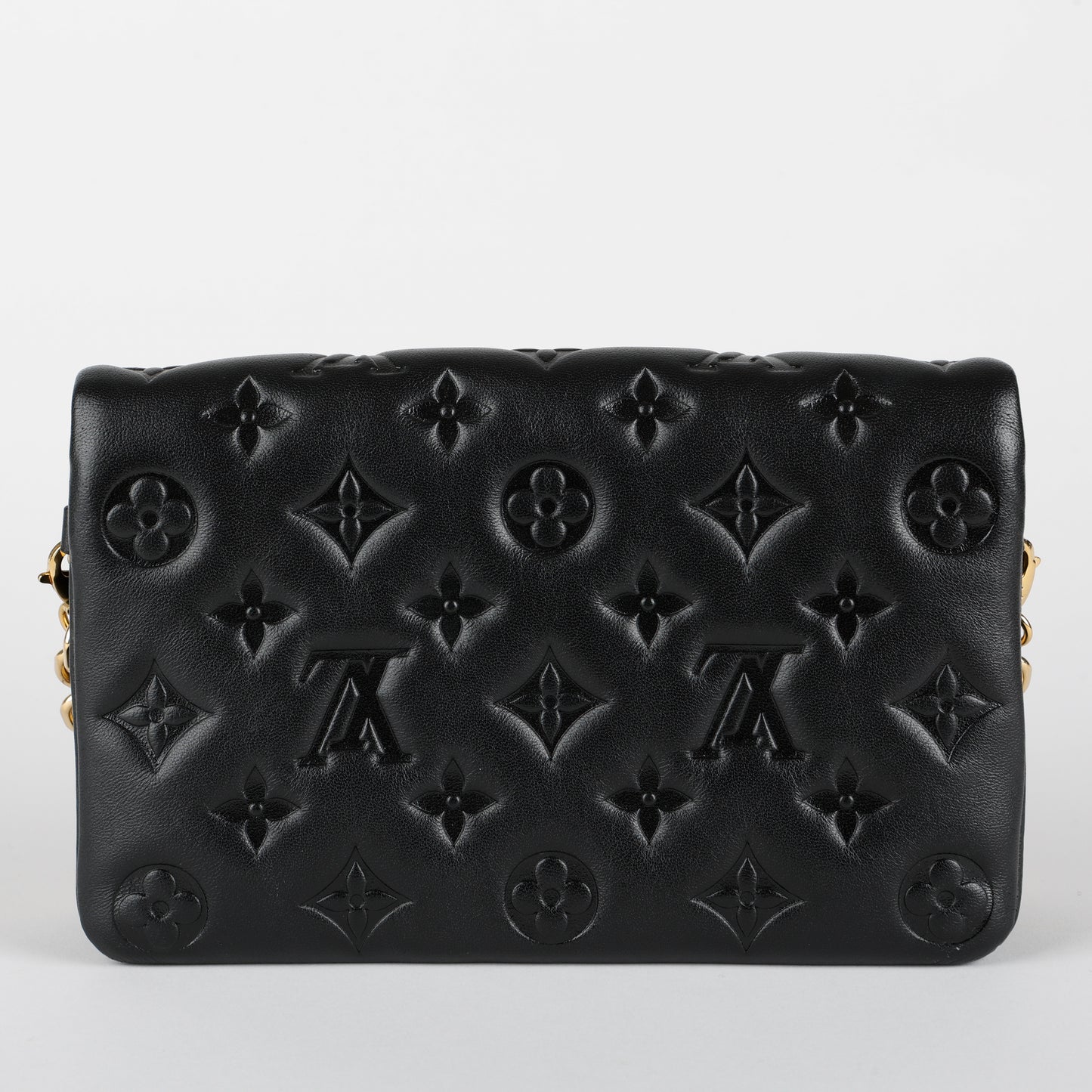 Coussin Pochette, Black Lambskin
