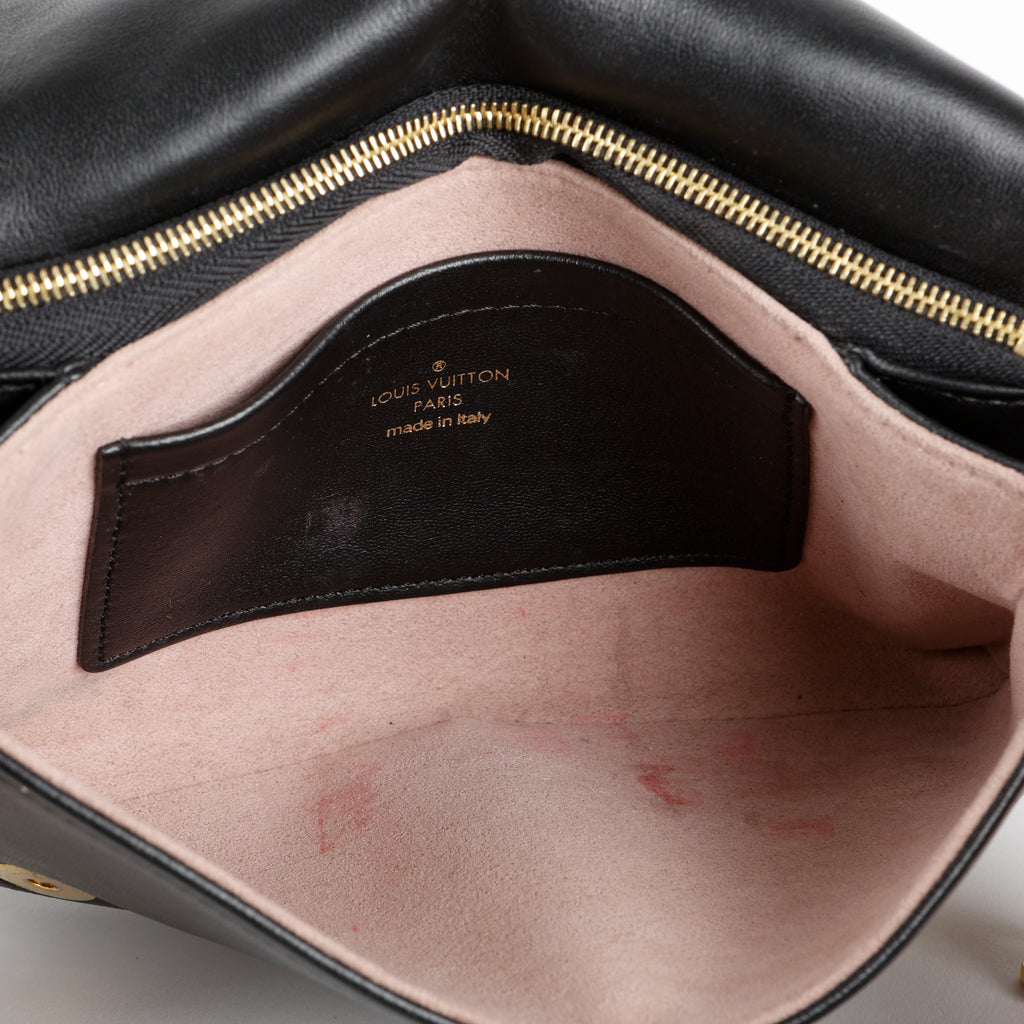 Coussin Pochette, Black Lambskin