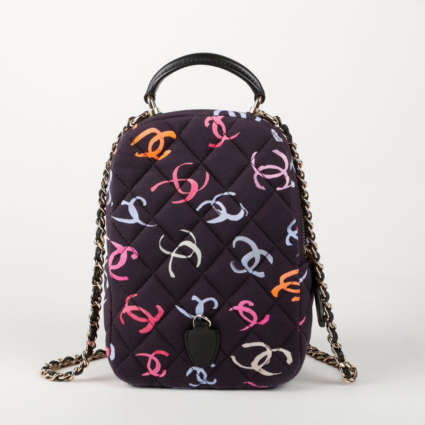 Fabric CC Mini Backpack Navy Blue