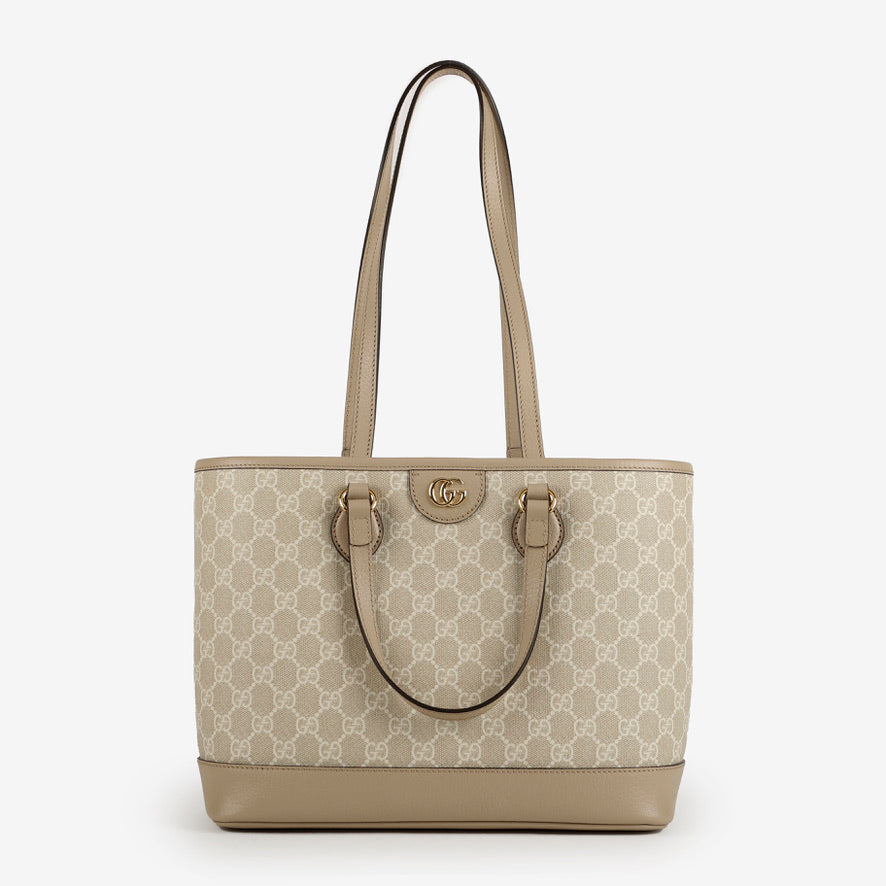 Medium Ophidia Tote, Beige