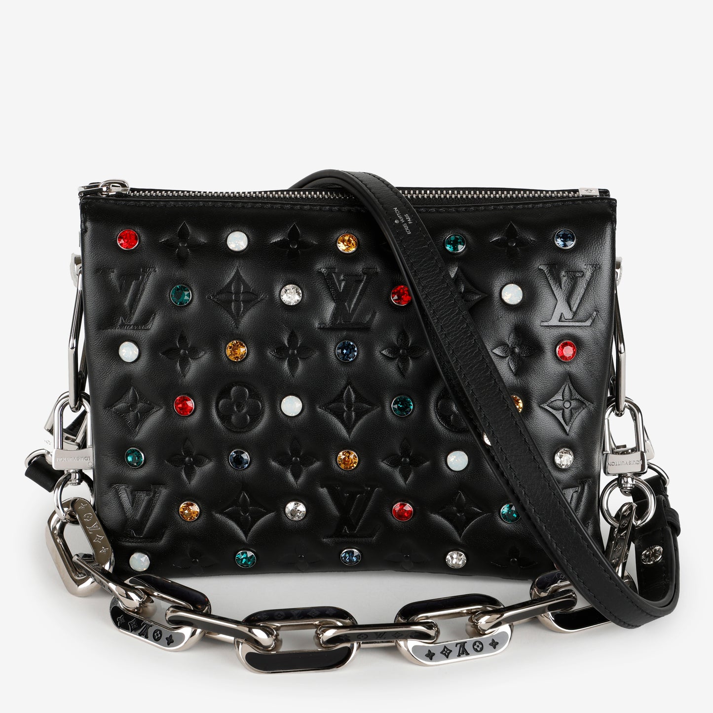 LV X YK Coussin BB Black Lambskin