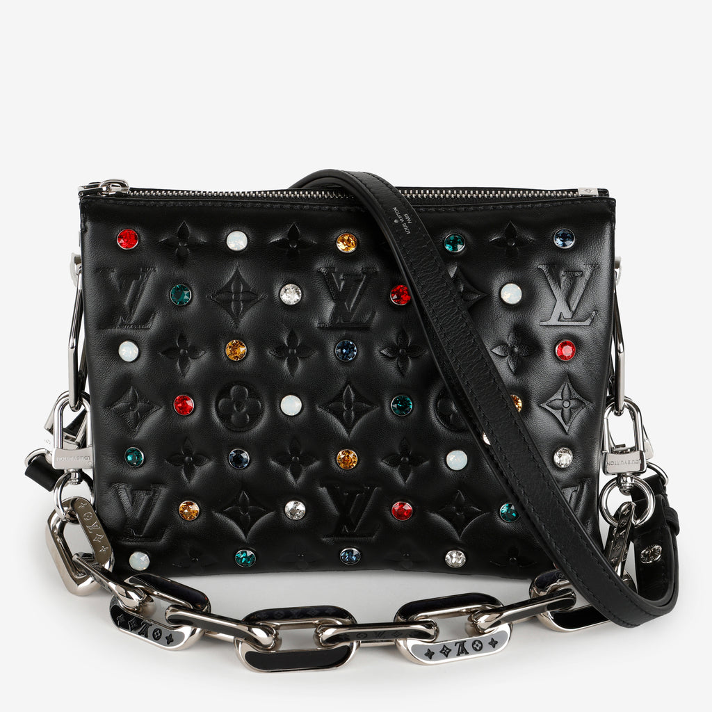 LV X YK Coussin BB Black Lambskin