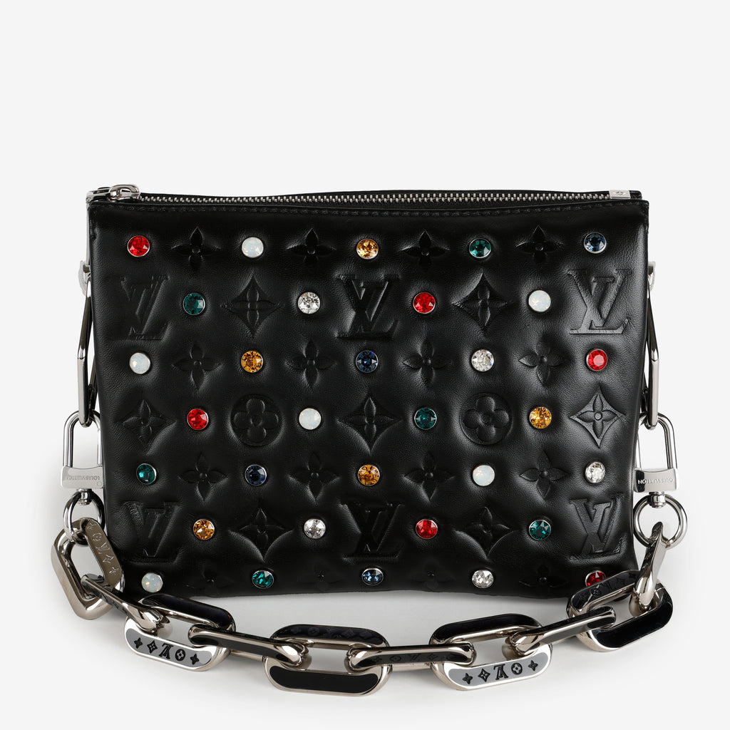 LV X YK Coussin BB Black Lambskin