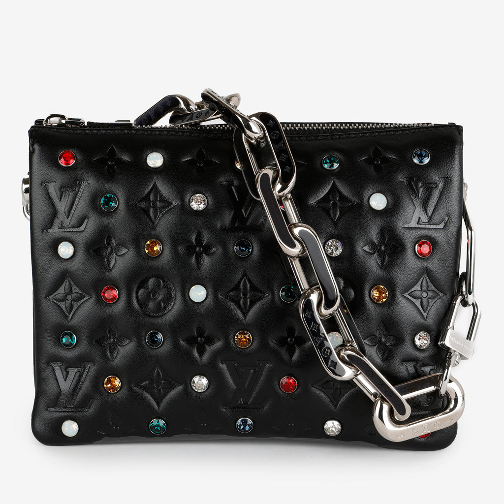 LV X YK Coussin BB Black Lambskin