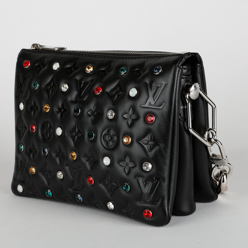 LV X YK Coussin BB Black Lambskin