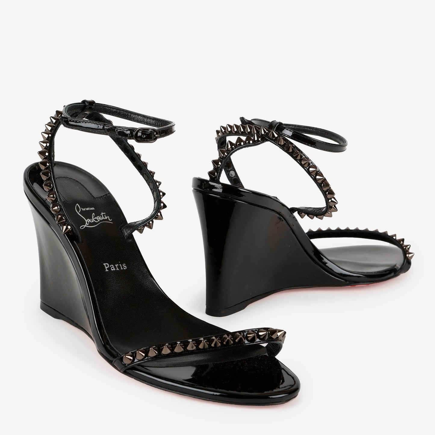So Me Spike Wedges, Patent Leather