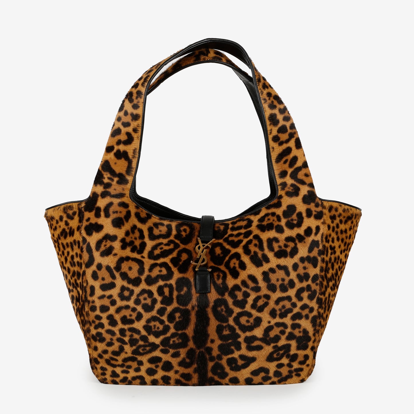Le 5 A 7 Bea Tote Leopard Calfskin