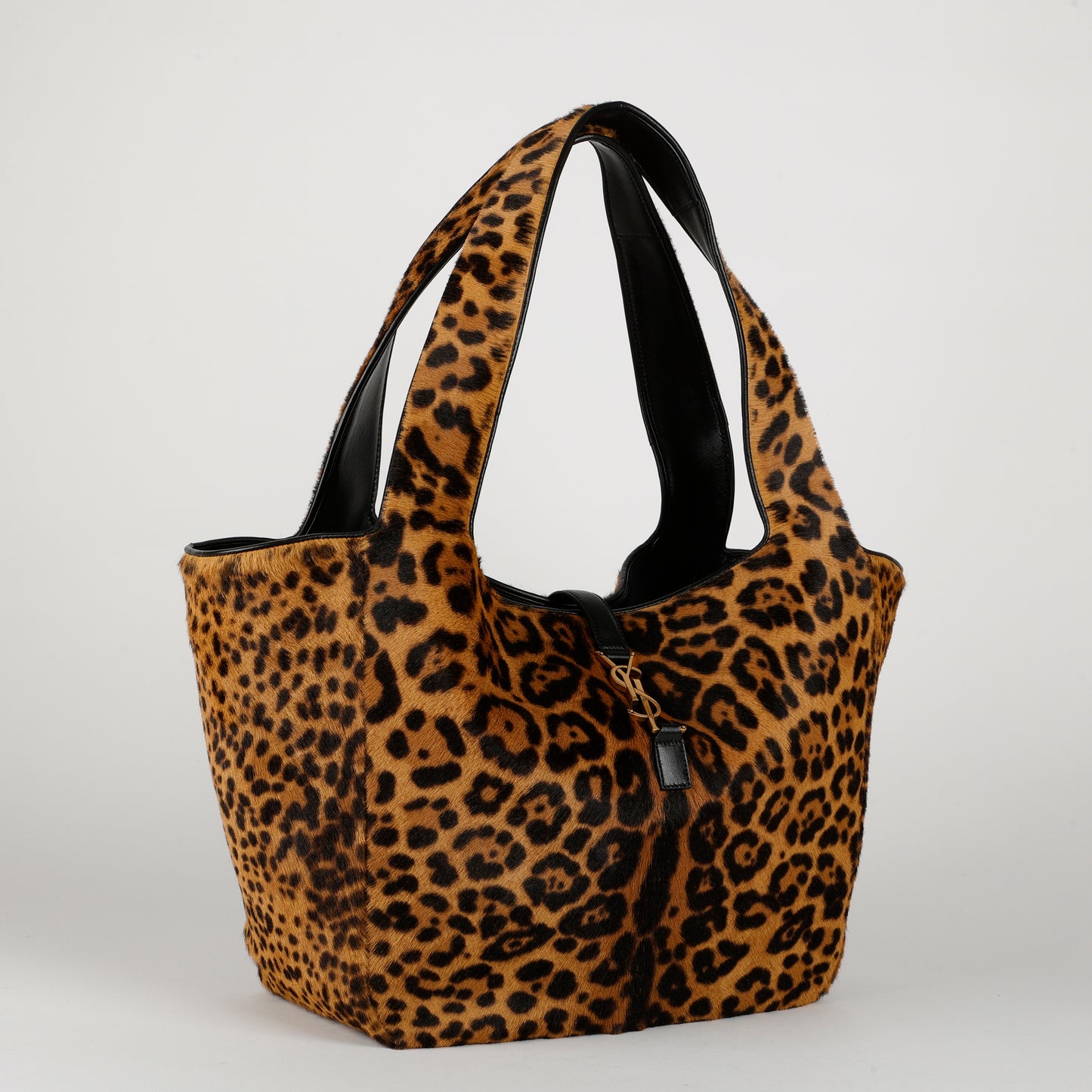 Le 5 A 7 Bea Tote Leopard Calfskin
