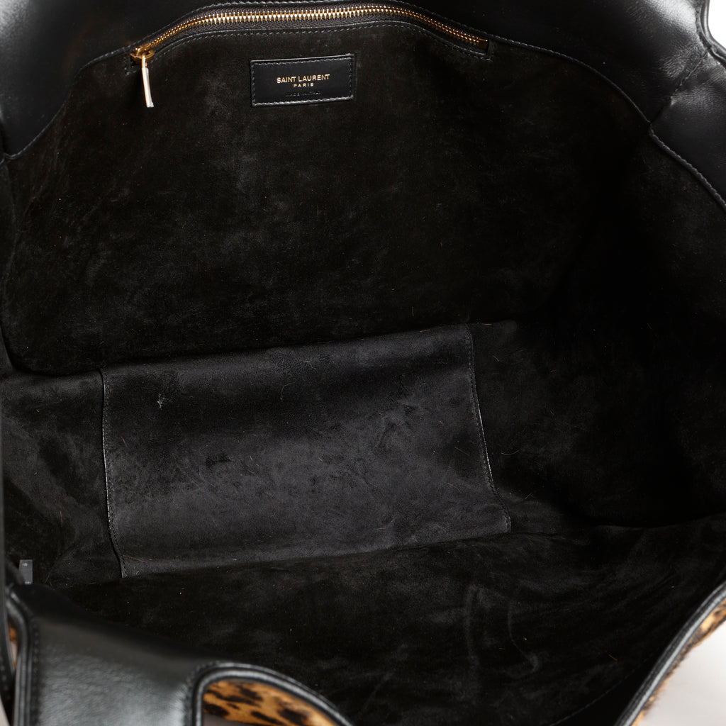 Le 5 A 7 Bea Tote Leopard Calfskin