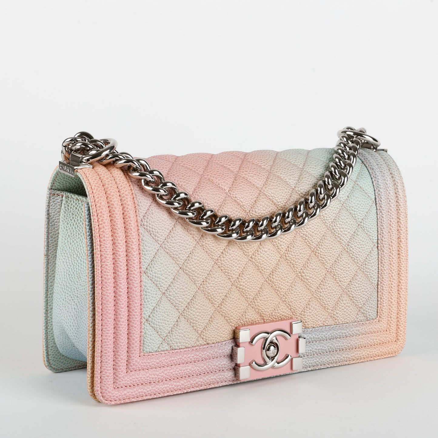 New Medium Boy Bag, Rainbow Ombre