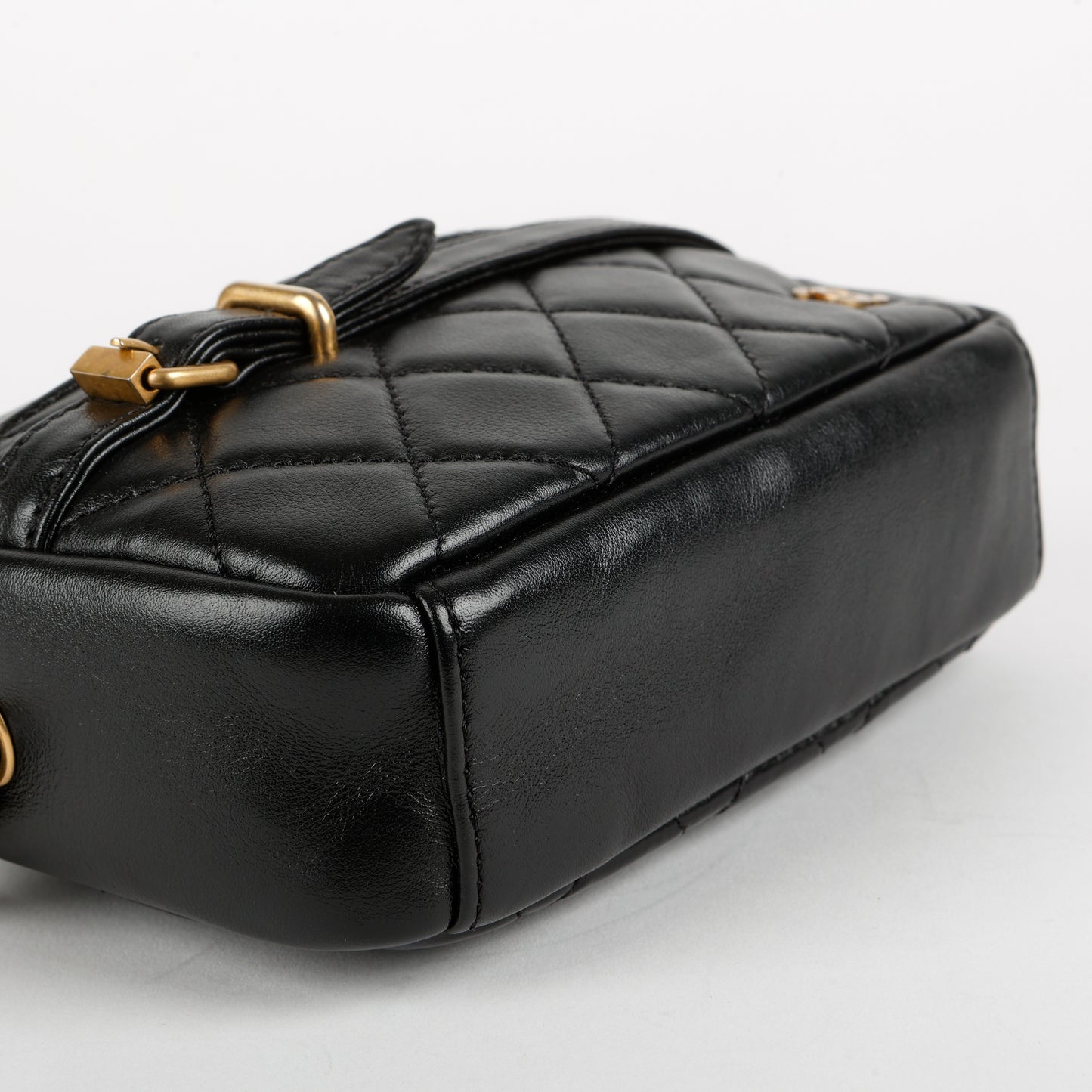 Buckle CC Camera Bag Lambskin, Black