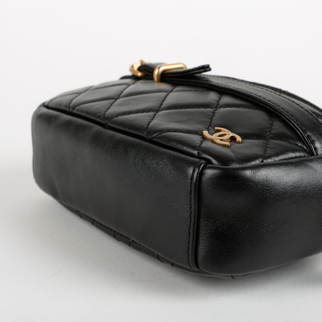 Buckle CC Camera Bag Lambskin, Black