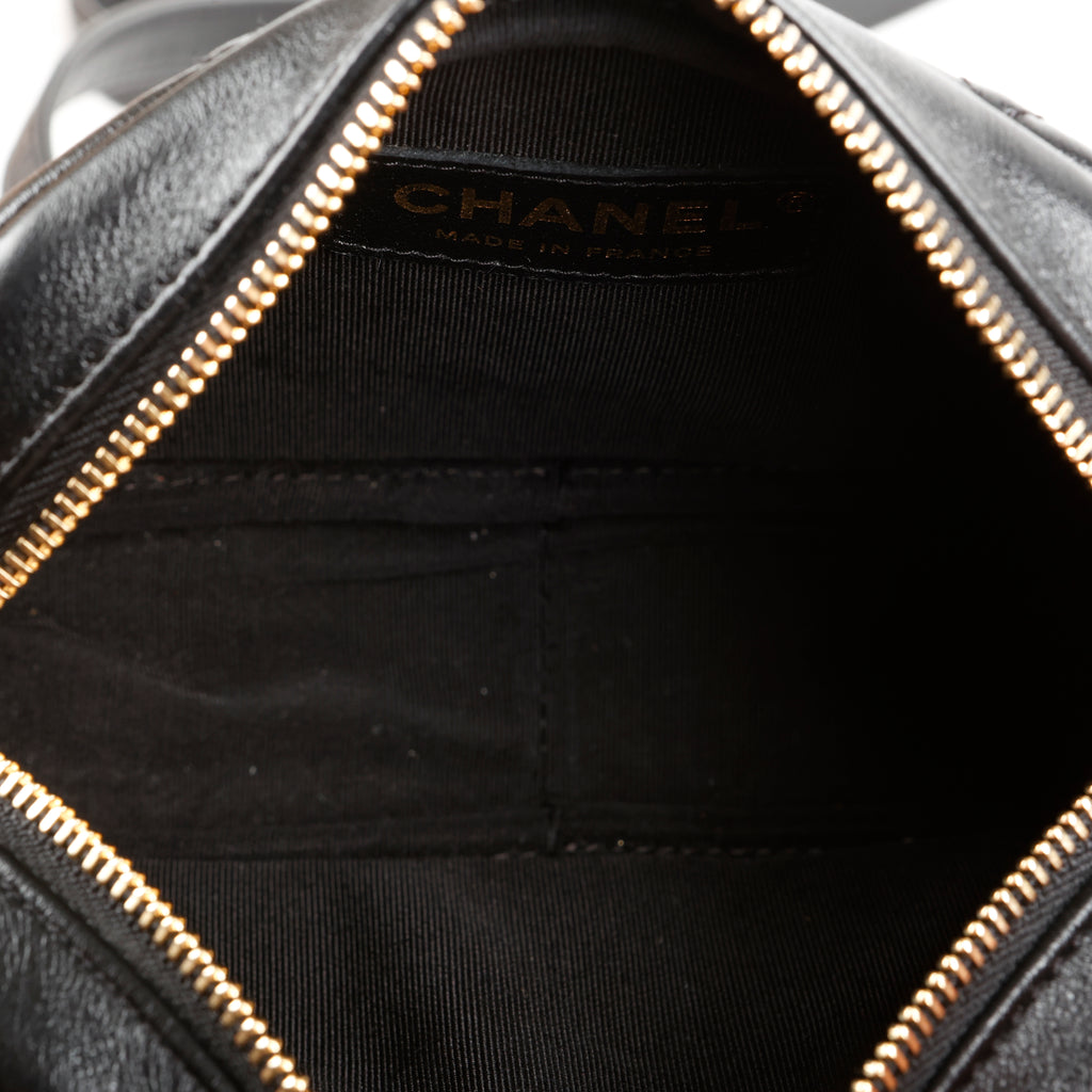 Buckle CC Camera Bag Lambskin, Black