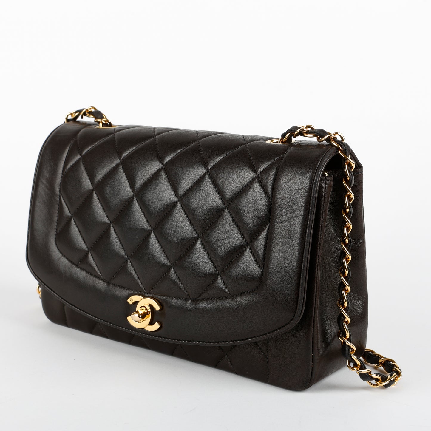 Vintage Diana Lambskin, Black