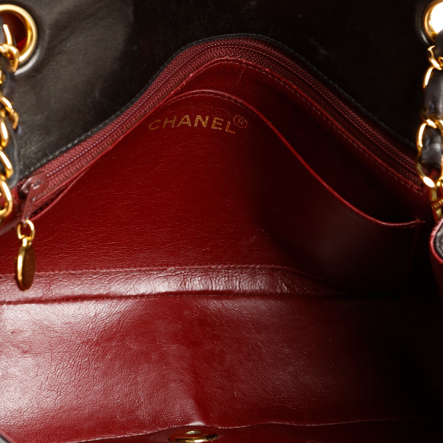 Vintage Diana Lambskin, Black