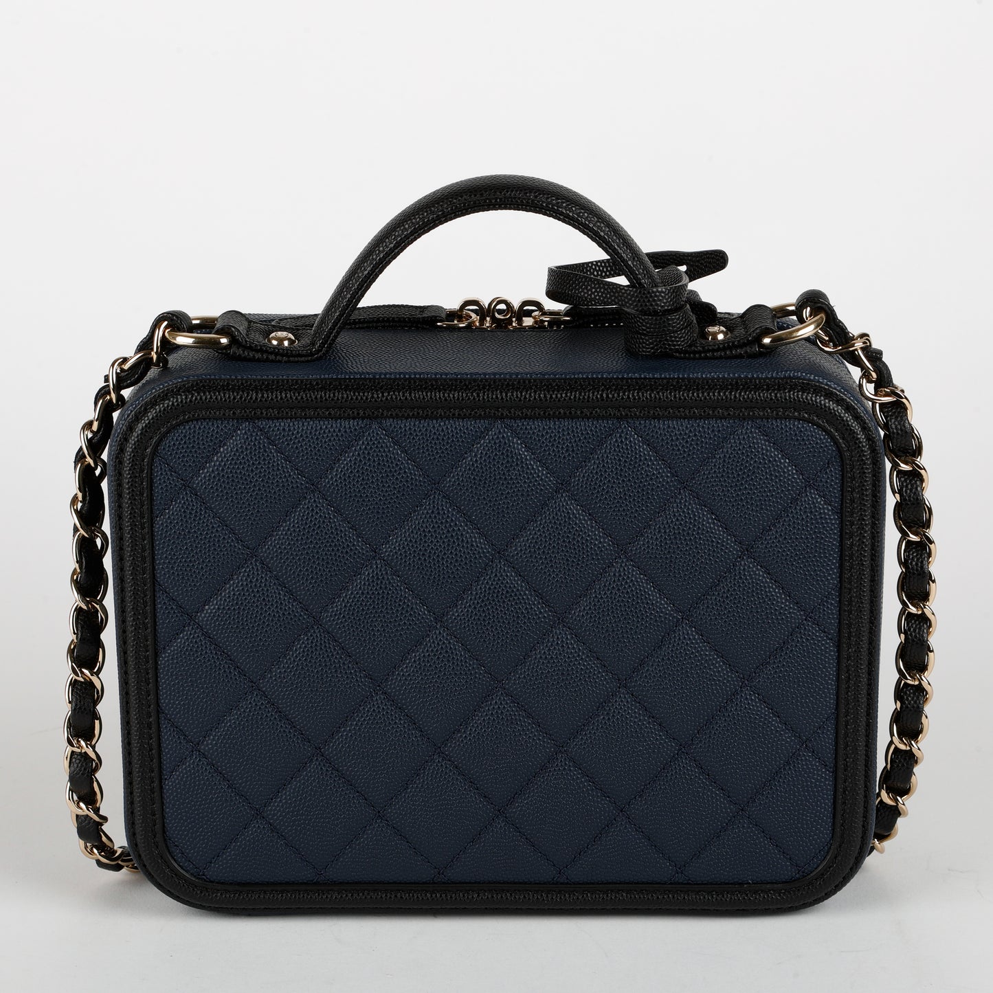 Medium Filigree Vanity, Navy/Black