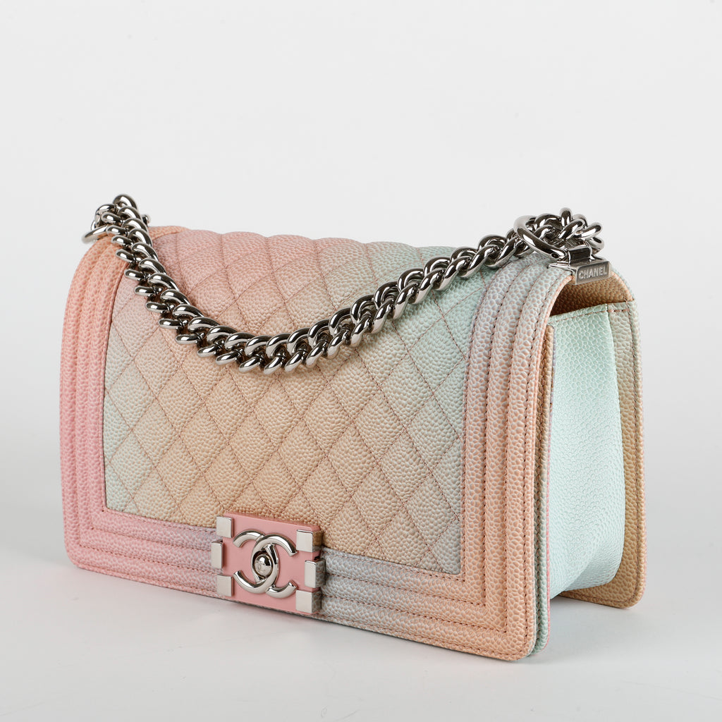 New Medium Boy Bag, Rainbow Ombre