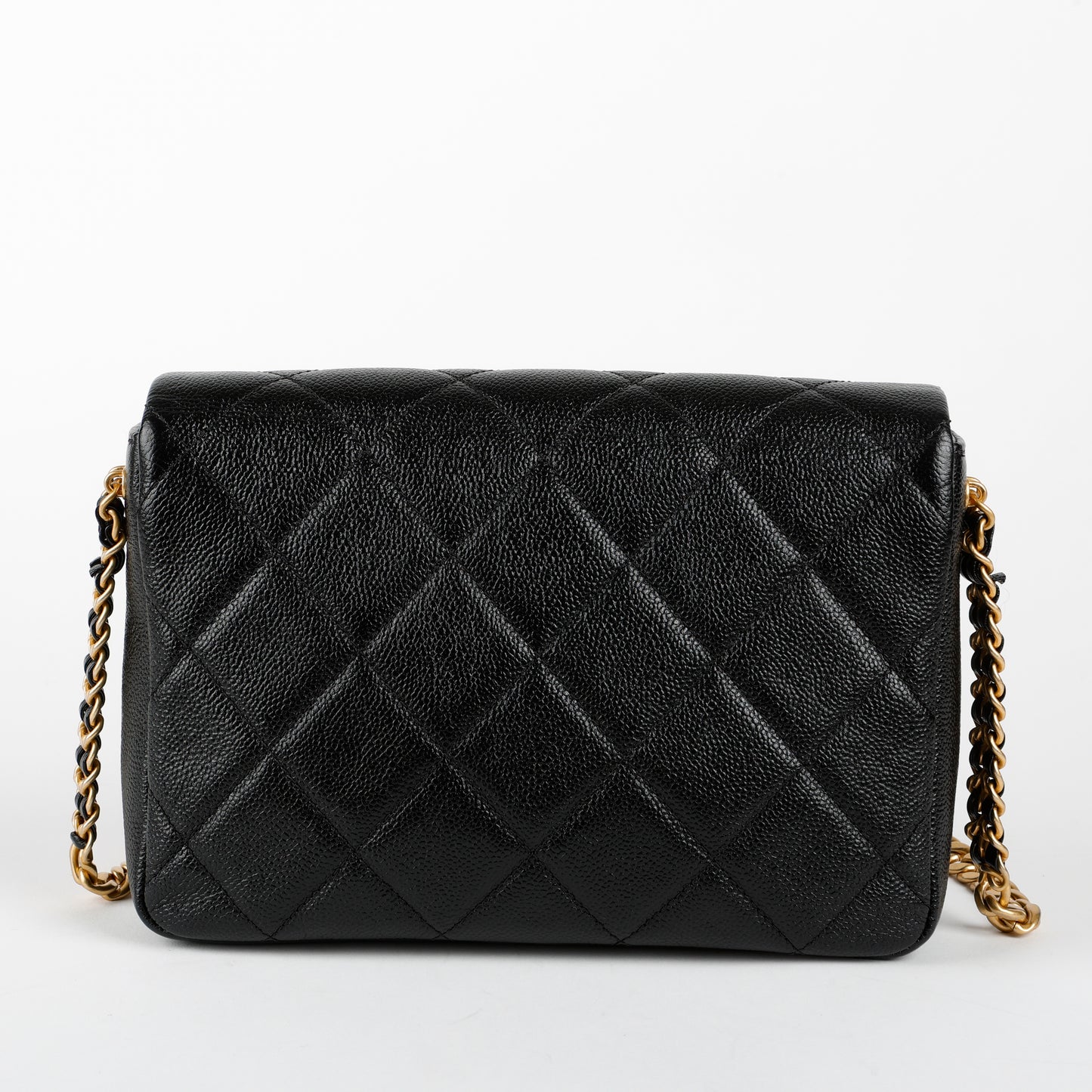 Small Melody Flap Bag, Black