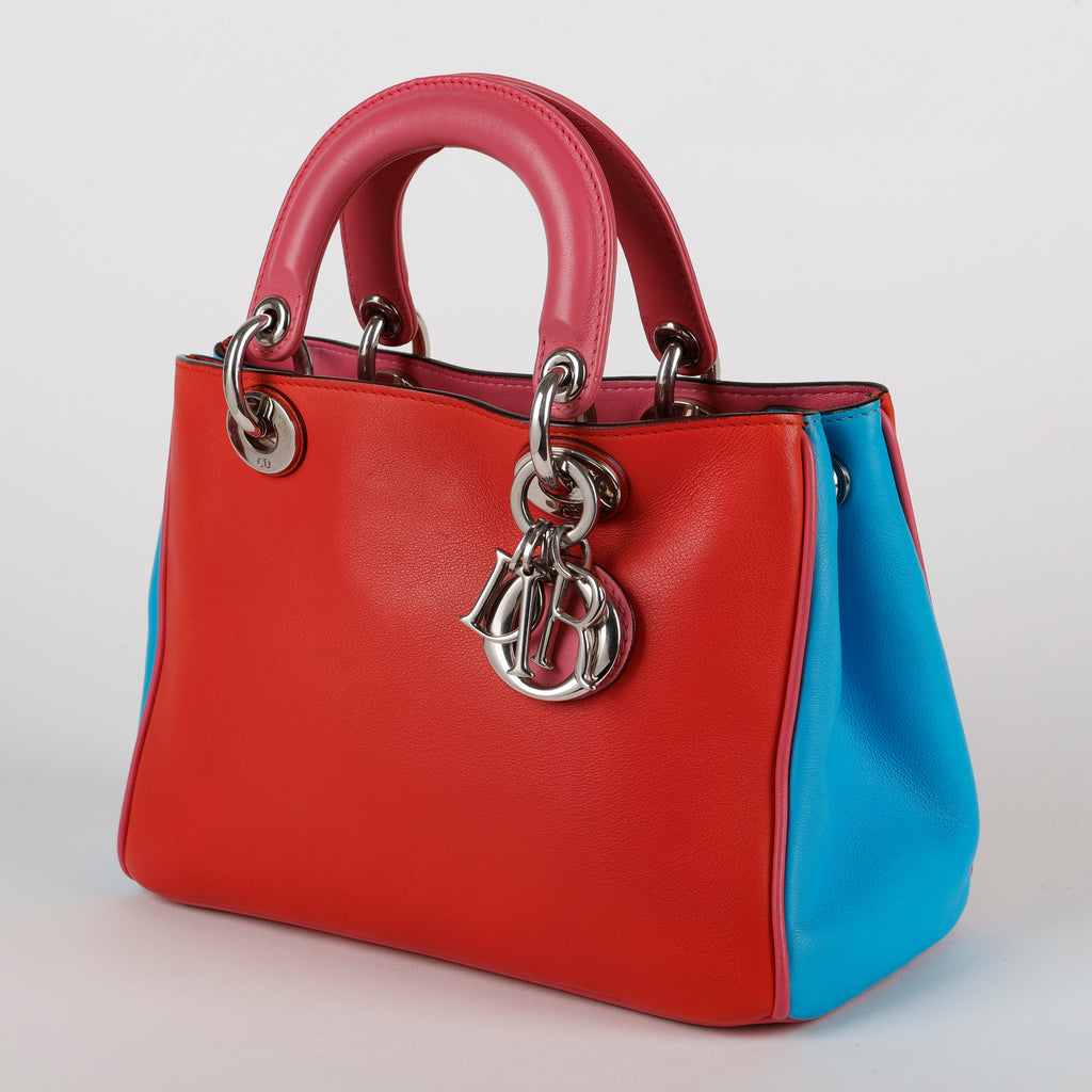 Mini Diorissimo, Tricolor Calfskin