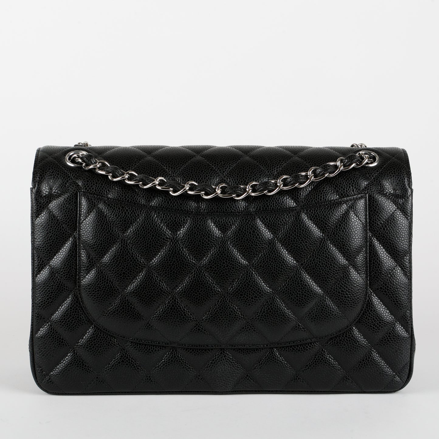 Jumbo Double Flap, Black Caviar