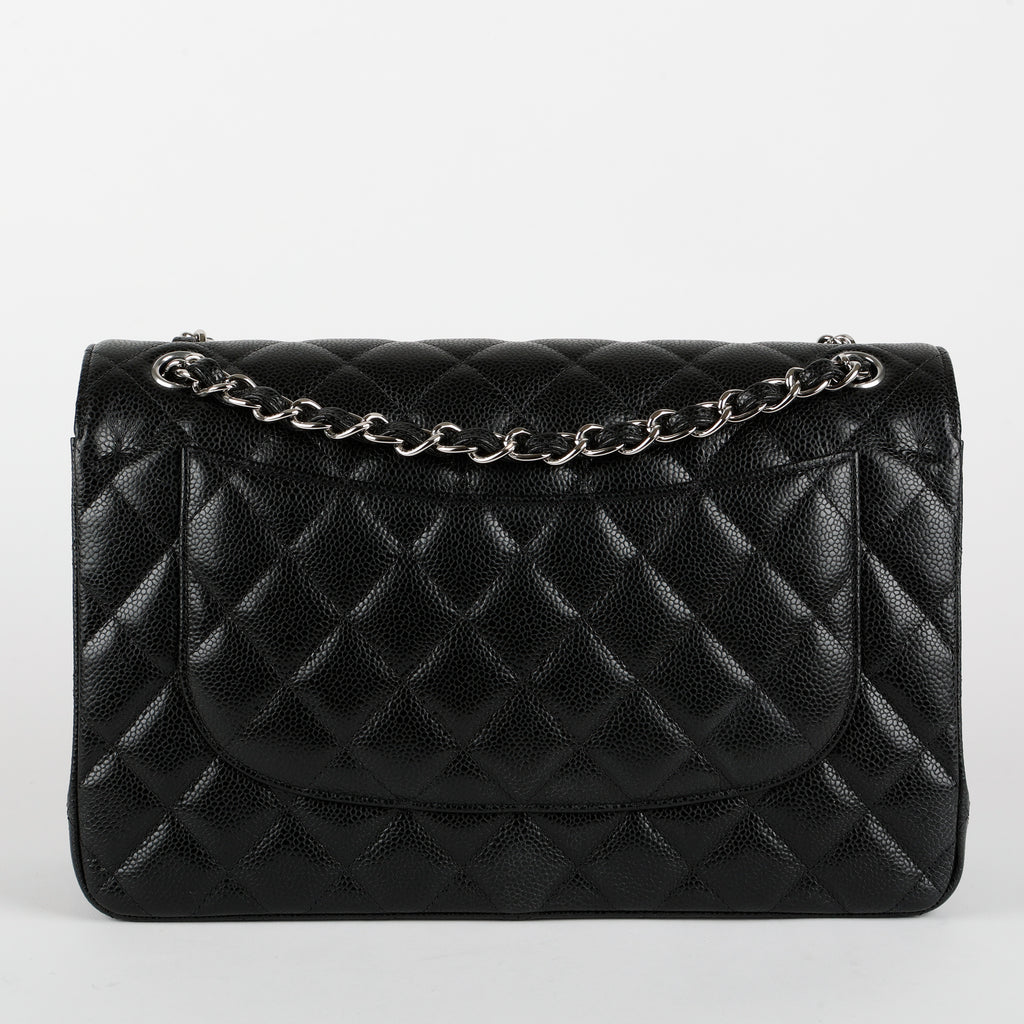 Jumbo Double Flap, Black Caviar