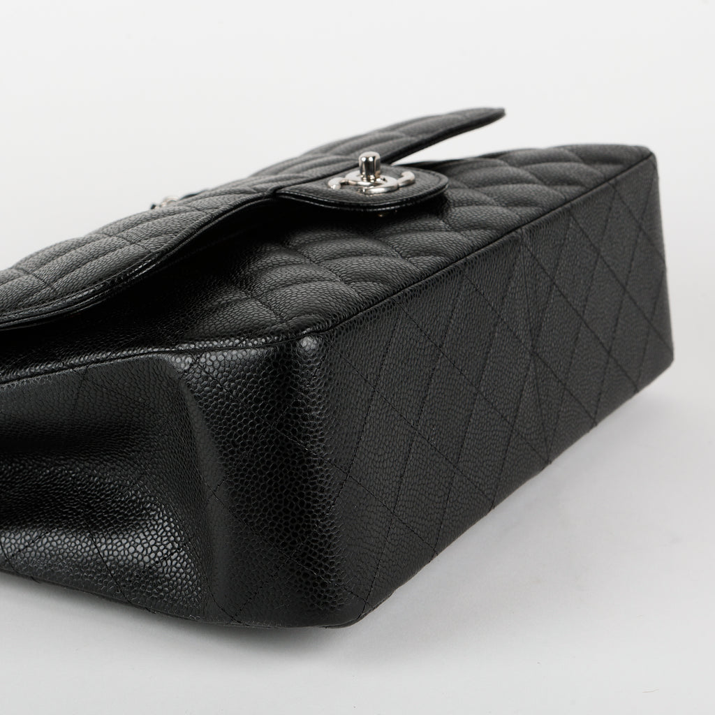 Jumbo Double Flap, Black Caviar