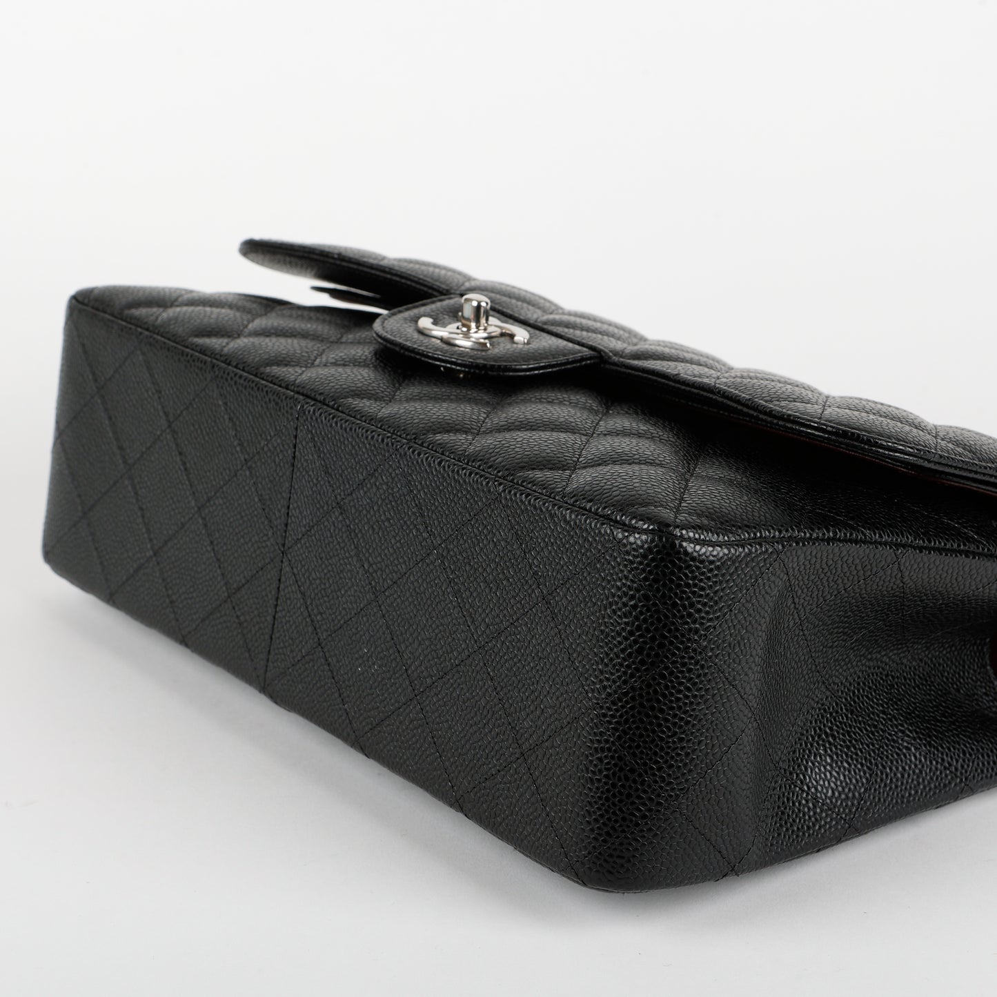 Jumbo Double Flap, Black Caviar